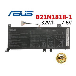 ASUS แบตเตอรี่ B21N1818-1 ของแท้ (สำหรับ X509 X509JA X509MA X409F X409FB Y5200F FL8700F B21N1818) ASUS Battery อัสซุส