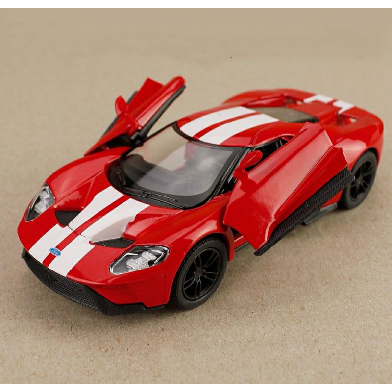 โมเดลรถเหล็ก 2017 Ford GT scale 1:38 ประตูเปิดได้ มีลาน ไม่มีกล่อง