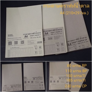 แหล่งขายและราคากระดาษคราฟท์ กระดาษน้ำตาล A4  80แกรม 110แกรม 150แกรม 185แกรม 230แกรมอาจถูกใจคุณ