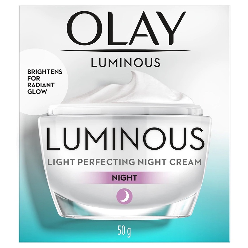 โอเลย์ ลูมินัส ไลท์ เพอร์เฟคติ้ง ไนท์ ครีม 50 กรัม OLAY LUMINOUS LIGHT PERFECTING CREAM 50 G.