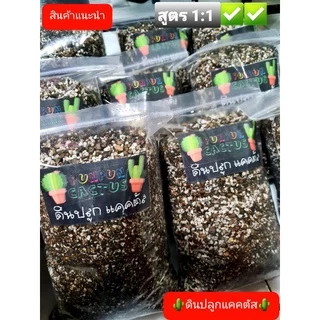 ดินปลูกแคคตัส🌵สูตรโปร่งมาก+เร่งดอก🌸พร้อมปลูก1 kg.🏆ตรงปก🏆(รากเดินดี เร่งดอก แคคตัส ไม้อวบน้ำบัวบกโขด และต้นไม้อื่นๆ
