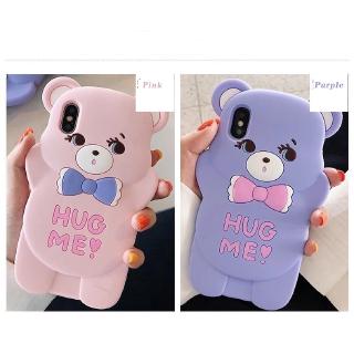 Vivo Y91 Y91i Y95 Y17 Y11 Y12 Y15 2019 2020 Y93 Y97 X21 V9 Z5 Y7s Z3 Z3i V11i Z5x V15 Y85 Z1 Pro X27 Cartoon Bear Soft TPU Case