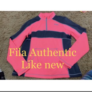 💥Clearance Salesเอาใจสาวอวบ FILA Pink T shirt แท้ ” อก42-44 ยาว26แขนยาว ด้านในบุผ้านิ่มๆใส่อุ่นๆนะคะ สภาพใหม่ค่ะ ..