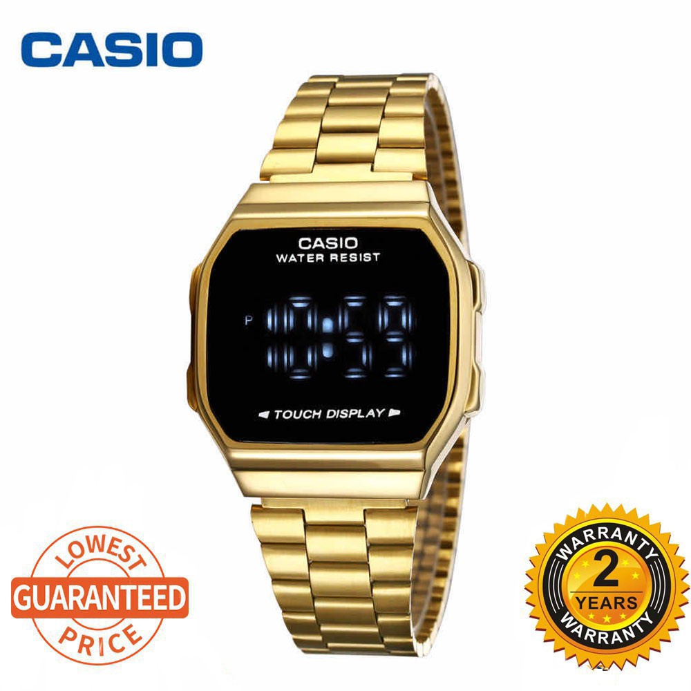 CASIO Retro Classic Unisex Digital Steel Watch A168WA1W
