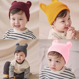 Cartoon Bear Baby Hat Winter Newborn Girls Boys Warm Cute Beanie Cap Knit Hats For Kids Children Christmas Gift