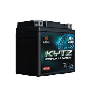 แบตเตอรี่มอเตอร์ไซค์ KATZUNI 12V 7AH MOTORCYCLE ไฟแรง อายุยาวนาน ปลอดภัย  BATTERY รหัส KYTZ7S