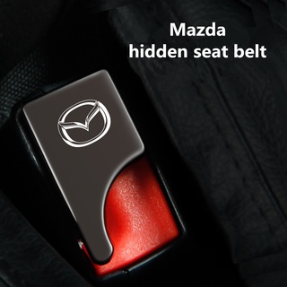 คลิปหัวเข็มขัดนิรภัยรถยนต์ โลหะผสมสังกะสี เสียงเงียบ สําหรับ Mazda