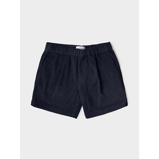 [JBB*] NAVY BLUE TERRY CLOTH EASY SHORTS เจบีบี กางเกงขาสั้น กางเกงขาสั้นลำลอง กางเกงเอวยางยืด ผ้าคอตตอน ผ้าขนหนู สีกรม