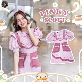 BLT BRAND การันตีเสื้อผ้าแบรนด์แท้ มินิเดรส สีชมพู PINKY SCOTT