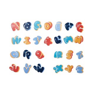 IMOON สติกเกอร์ ลายตัวอักษร ตัวเลข น่ารัก หลายสี สำหรับตกแต่ง 50/52 ชิ้น