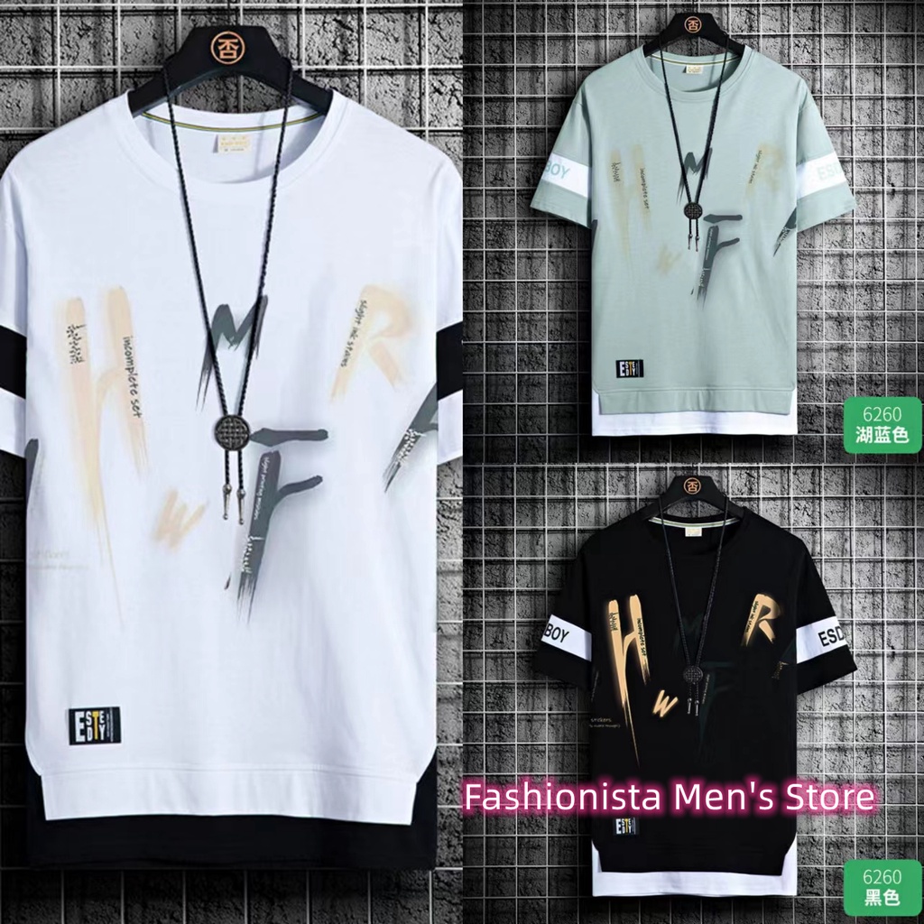 2022ใหม่เสื้อยืดผู้ชายฤดูร้อนใหม่แฟชั่นหลวมHip-HopรอบคอAll Match Casual Top Tเสื้อMenเสื้อยืดแขนสั้น