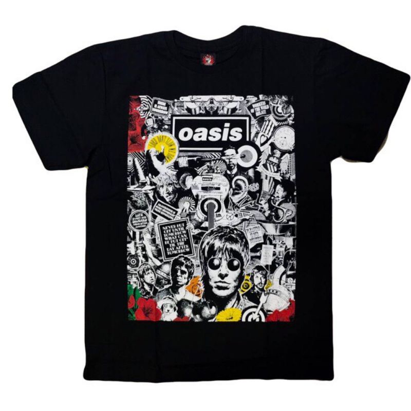 เสื้อวง OASIS  oasis t-shirts ป้าย yeah ไม่หด คอแน่น
