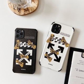 เคสซิลิโคน เคสไอโฟน iPhone 14 Pro Max iPhone 13 Pro Max iPhone 12 Pro Max iPhone 11 Pro Max X Xr Xs Max 7 8 Plus Fashion Off White Shockproof Design Silicone Case