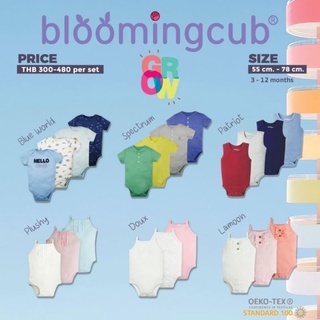 Bloomingcub บอดี้สูทเด็ก บอดี้สูทขาเว้า ชุดเด็กอ่อน ชุดรอมเปอร์ ชุดแรกเกิด ผ้าคอตตอน บอดี้สูทเด็กสายเดี่ยว บอดี้สูทกล้าม