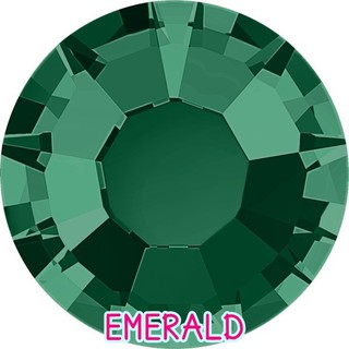 EMERALD คริสตัล เพชรรีดร้อน คริสตัลตกแต่งเสื้อผ้า คริสตัลตกแต่งเล็บ คุณภาพดี เกรด TOP DMC ใช้แทน Swarovski ได้