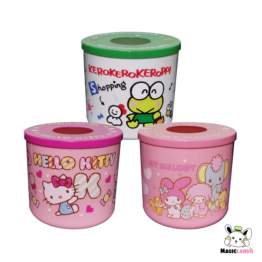 Box Tissue Hello Kitty My Melody Sanrio Variant กล่องทิชชู่เฮลโลคิตตี้และมายเมโลดี้ ลายการ์ตูนซานริโอ