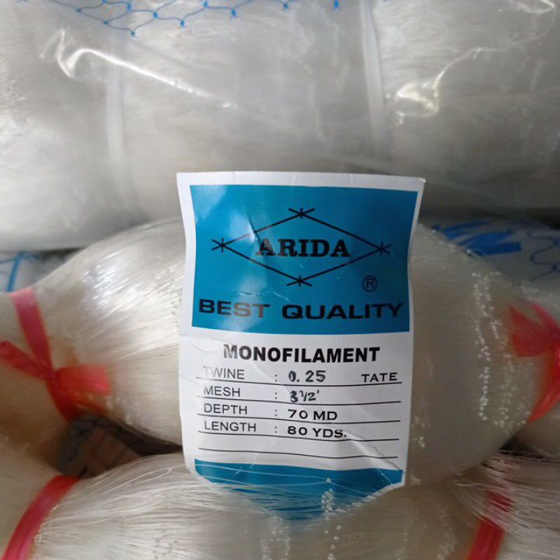 Arida Fishing Net 31⁄2 0.25 70md/80yds tate arida trawl ard net fishing net string fishing net fishi