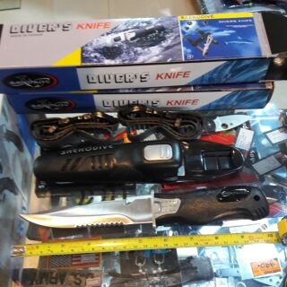 มีดดำน้ำ Saekodive Knife Blade 14cm Stainless steel SCUBA DIVING