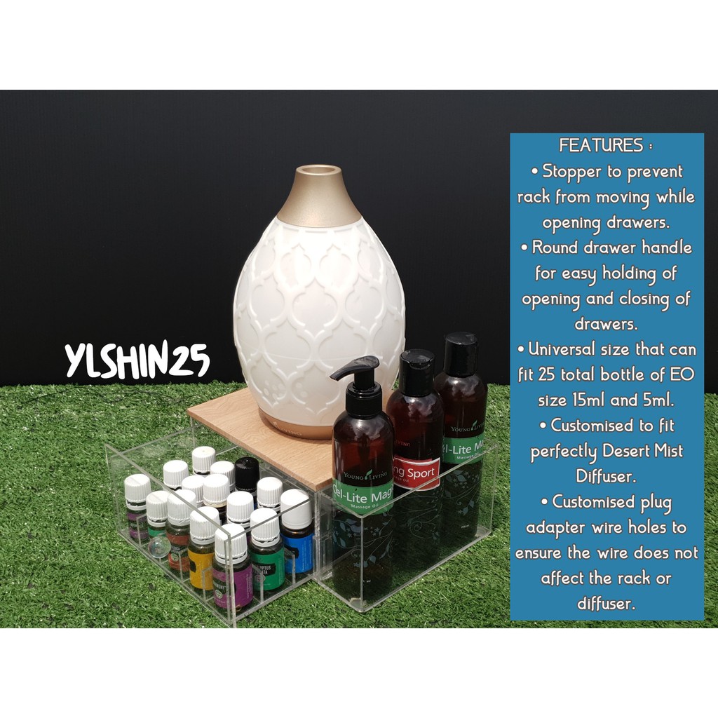 (ACK เท่านั้น) Young Living YL Desert Mist Diffuser ชั้นวางดิฟฟิวเซอร์คุณภาพระดับพรีเมียม/ขาตั้งดิฟฟ