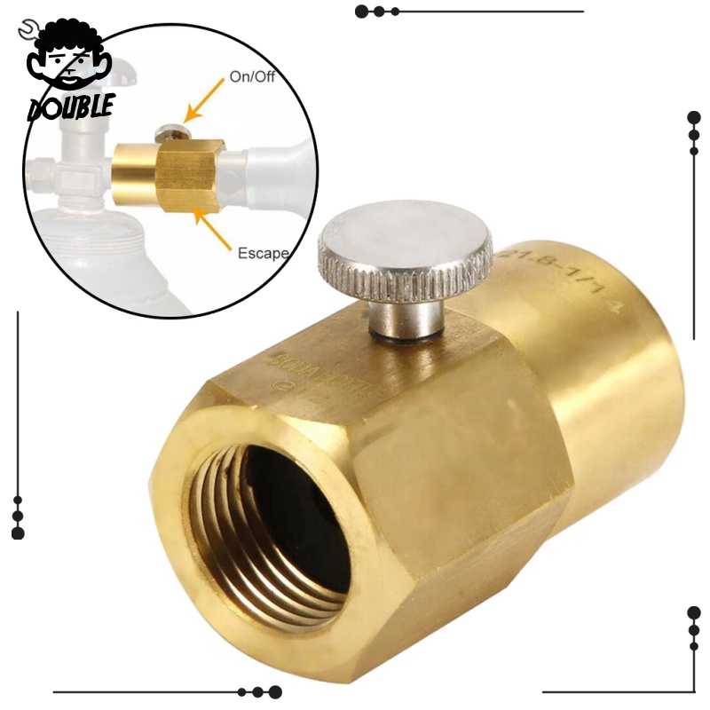 [DOUBLE] อะแดปเตอร์เติม CO2 4 เป็นตัวเชื่อมต่อ CGA320 8