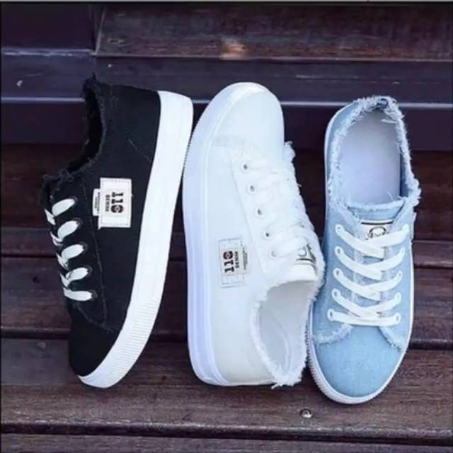 รองเท้าผ้าใบ Dc Denim พรีเมี่ยม