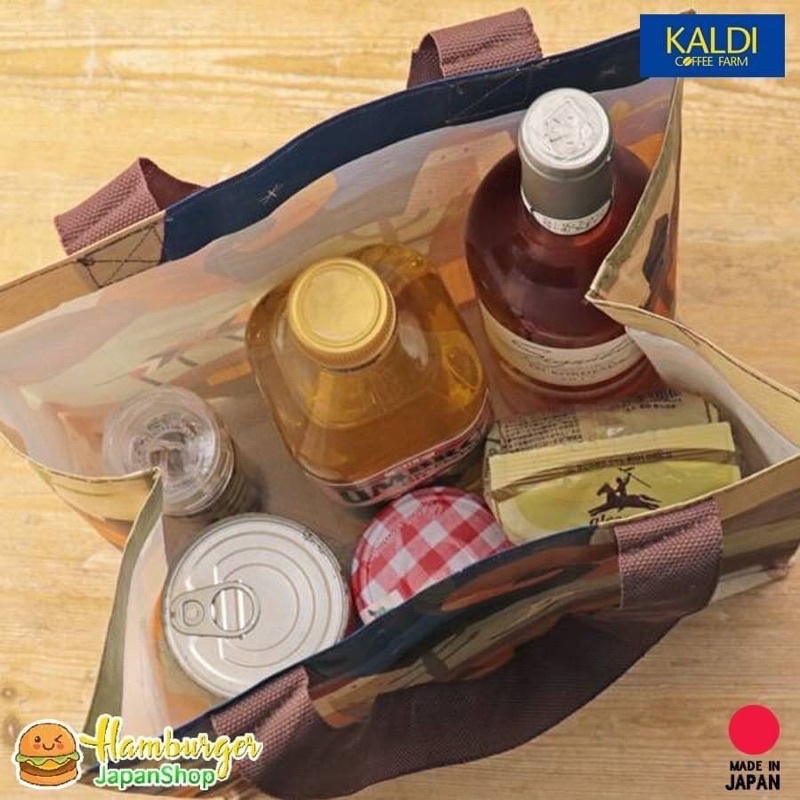 🇯🇵Eco Bag KALDI ถุงคาลดี้ลดโลกร้อน ขนาดใหญ่ ลาย Kaldi Legend นำเข้าจากญี่ปุ่น🇯🇵