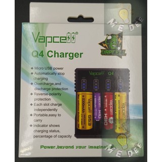 เครื่องชาร์จถ่าน Vapcell Q4 charger 4 ช่อง