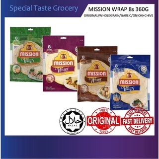 (ส่งของทุกวัน) สินค้าพร้อมส่ง Mission Wraps Tortilla แผ่นแป้งตอติญ่า