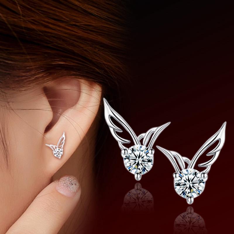 Angle Wing Earrings ตุ้มหูเงิน 925 Silver WE53