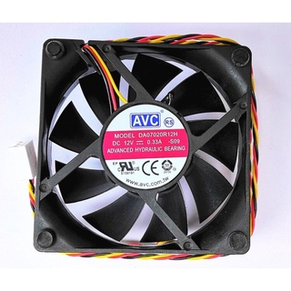 DA07020R12H New For AVC 7020 7cm Fan Cooling 3-Wire Thermal Temperature Control 12V 0.33a 4500RPM