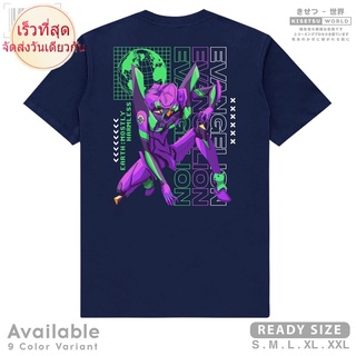 Evangelion UNIT  NEON GENESIS เสื้อยืดลําลอง แขนสั้น คอกลม พิมพ์ลายการ์ตูนอนิเมะญี่ปุ่น Detro Wibu x  Kisetsu