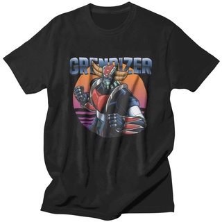 เสื้อยืดวินเทจเสื้อยืดคอกลม แขนสั้น ผ้าฝ้าย พิมพ์ลายหุ่นยนต์ Grendizer Z สไตล์เรโทร แฟชั่นสําหรับผู้ชาย