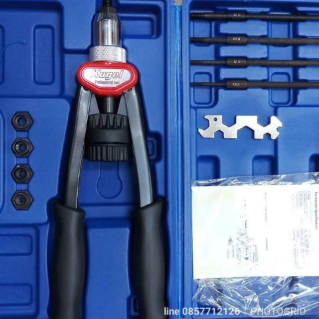 คีมย้ำรีเวทนัท น็อตรีเวท 4-10มิล RIVET & NUT RIVETING TOOL kugel hrg-723