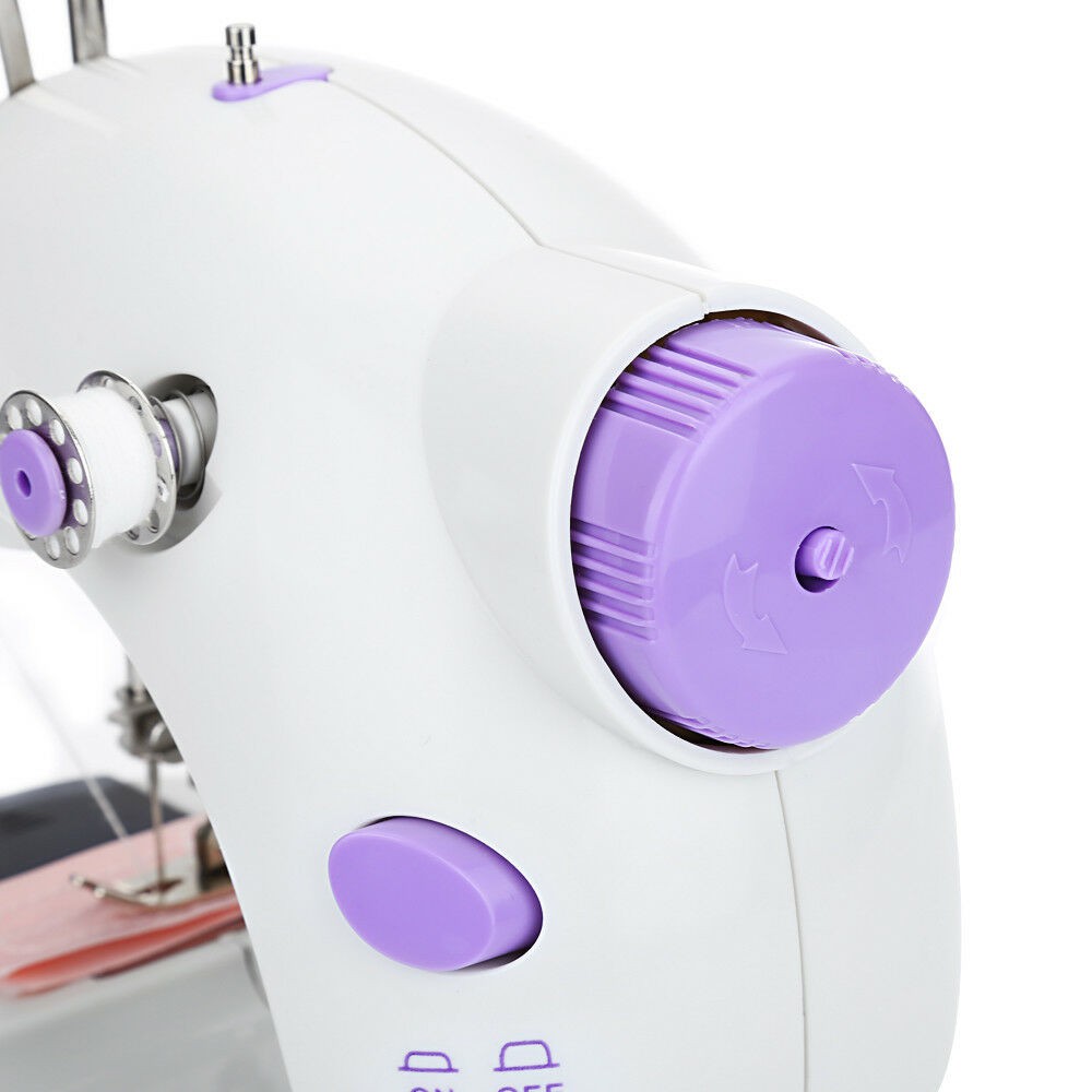 จักรเย็บผ้า ไฟฟ้า มินิ ขนาดพกพา Mini Sewing Machine จักรเย็บผ้าขนาดเล็ก พกพาสะดวก (สีม่วง) รูปที่ 3