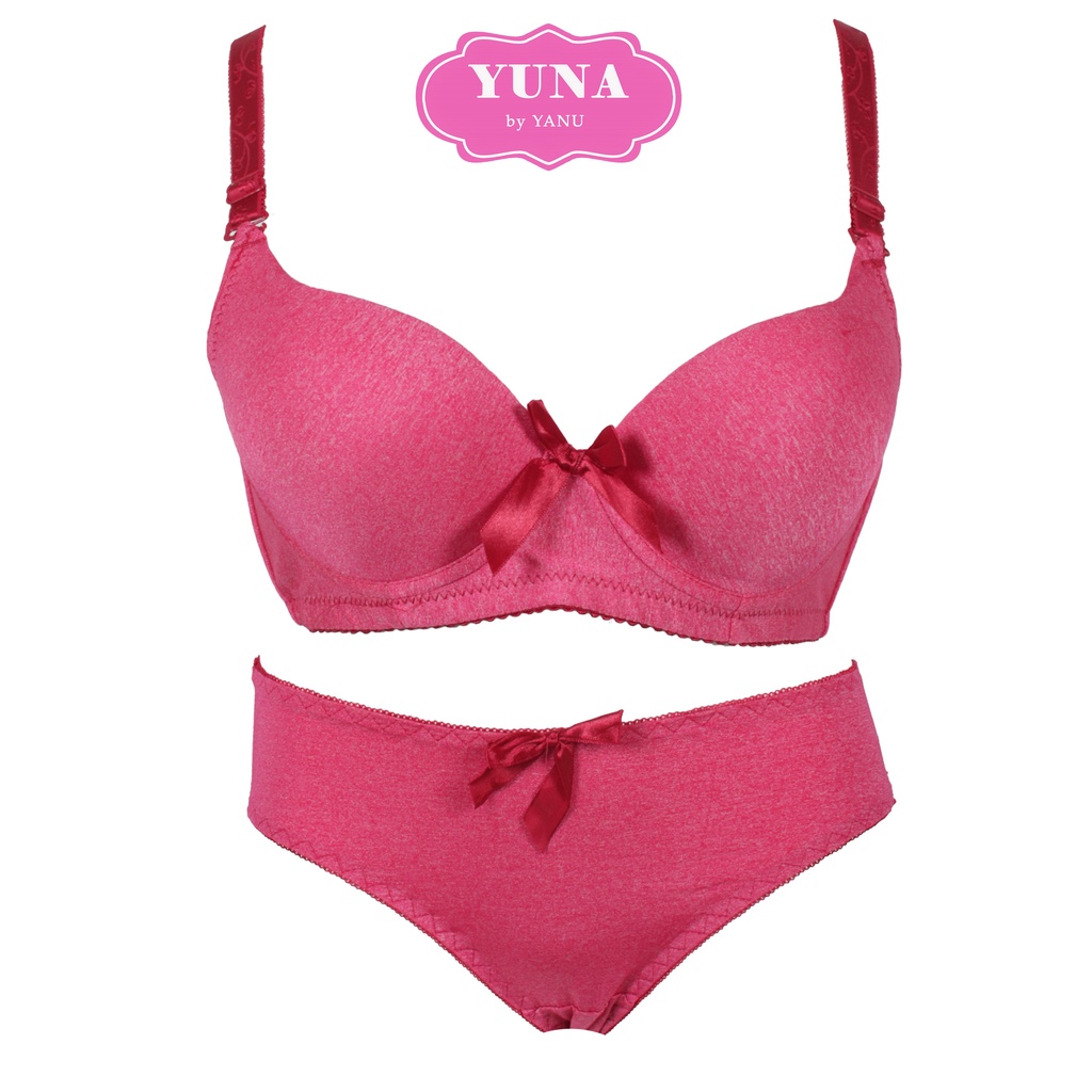 ข้อเสนอจํากัด!! YUNA Size 36B - 42B เสื้อยืด Bra Set Underwire YUNA 1801 Bra และ Cd