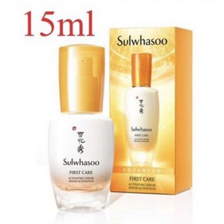 ของแท้ 100% ถูกสุด( มีกล่อง) ไม่แท้ยินดีคืนเงินSulwhasoo First Care Activating Serum ขนาด 15ml