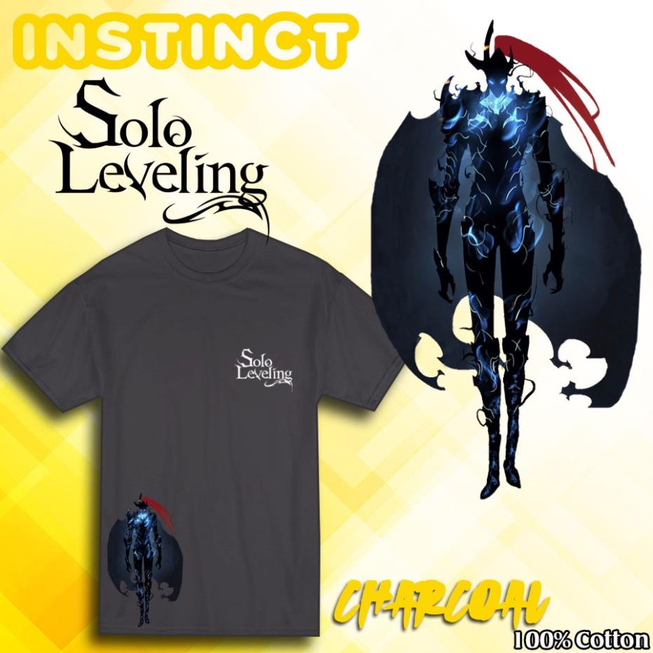 เสื้อยืด Solo Leveling Jin Woo สีดําเท่ๆ ในราคาโรงงาน