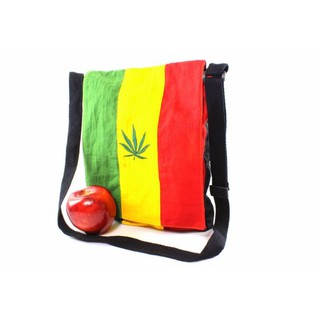 สินค้าราสต้า Messenger Bag Green Yellow Red Zip กระเป๋าสะพายราสต้าสีสดใส Rasta Bag Green Yellow Red