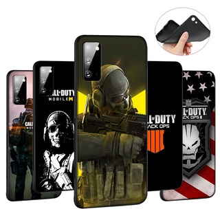 เคสโทรศัพท์มือถือแบบนิ่ม ลาย Call Of Duty GN149 สีดํา สําหรับ Samsung Galaxy S22 Plus Note 20 Ultra 10 9 8 Plus Lite