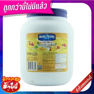 เบสท์ฟู้ดส์ สเปรด รสส้ม 4.3 กิโลกรัม Best Foods Orange Spread 4.3 kg