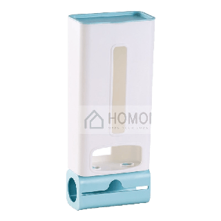 [พร้อมส่ง+โค้ดลด] HOMONY กล่องเก็บถุงพลาสติก (OR1 I) 2in1 ที่ใส่ถุงขยะ กล่องเก็บถุงขยะ ที่ใส่ถุงพลาสติก จัดระเบียบบ้าน