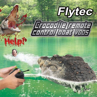 Flytec เรือของเล่นไฟฟ้า หัวจระเข้ 2.4G 15 กม./ชม. V005