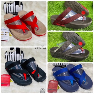 รองเท้าแตะสวม สไตล์ Fitflop สายผ้า ผู้หญิงผู้ชาย