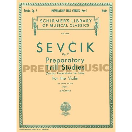(Violin) PREPARATORY TRILL STUDIES, OP. 7 – BOOK 1 Schirmer Library of Classics Volume 1413 (HL50259070)