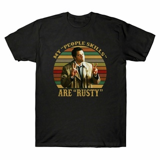 ใหม่ เสื้อยืดลําลอง แขนสั้น พิมพ์ลาย Supernatural Castiel My People Skills Are Rusty สีดํา สไตล์วินเทจ Mddmpj40Icgjjn93