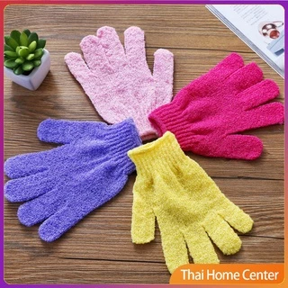 ถุงมืออาบน้ำ ถุงมือขัดผิวอาบน้ำ ขจัดเซลล์ผิวเก่า พร้อมส่ง ผ้าขนหนูอาบน้ำ Glove-style bath towel