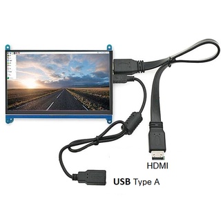 Touch Screen LCD 7 INCH HDMI and USB-D จอแสดงผลสำหรับ HDMI ไฟเลี้ยงด้วย USB-A แบบสัมพัส