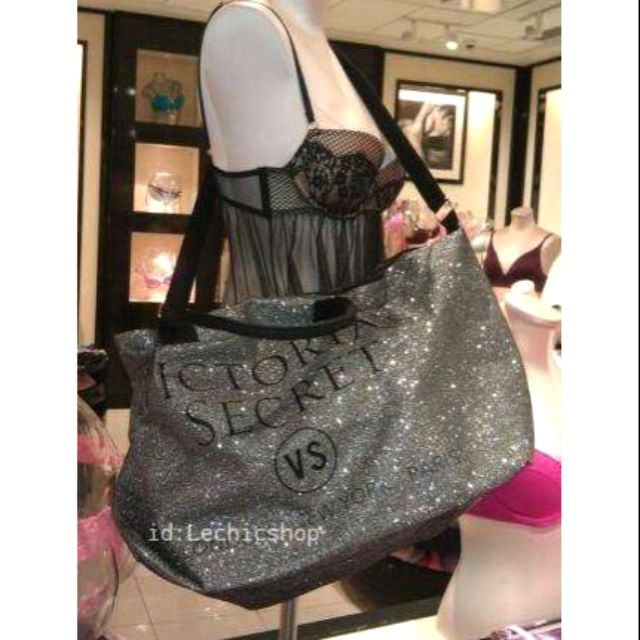 Victoria's Secret กลิตเตอร์(มี2สี) shopping bag VS ของแท้💯