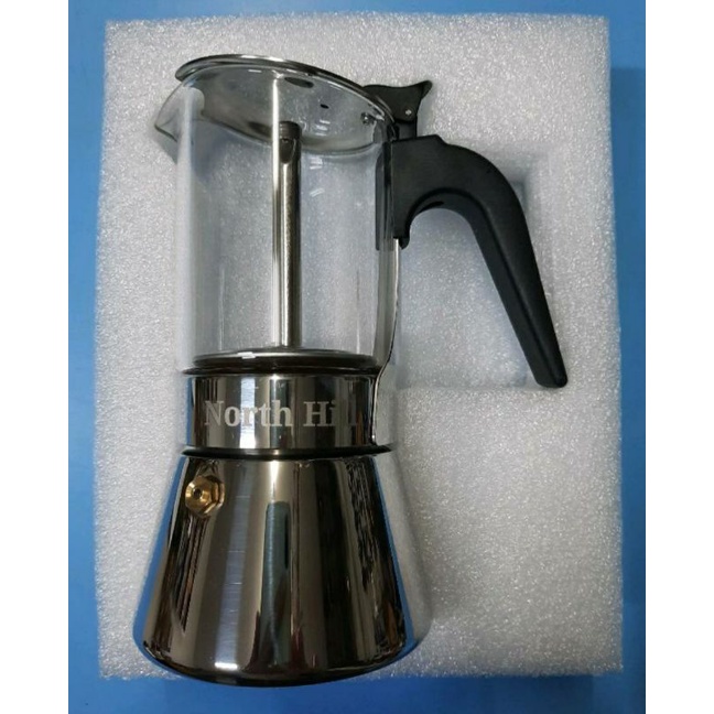 moka pot 4 cup สแตนเลสแท้
