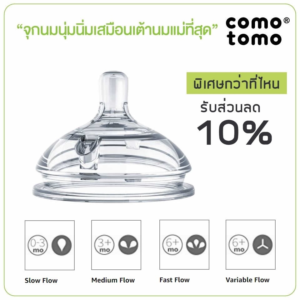 Sale !! จุกนม COMOTOMO แพคคู่